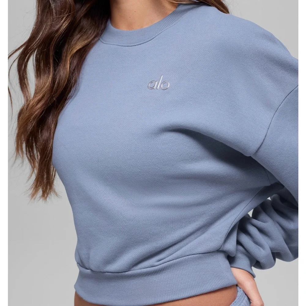 Alo cropped accolade winter frost NWT SIZE small - Picture 1 of 3